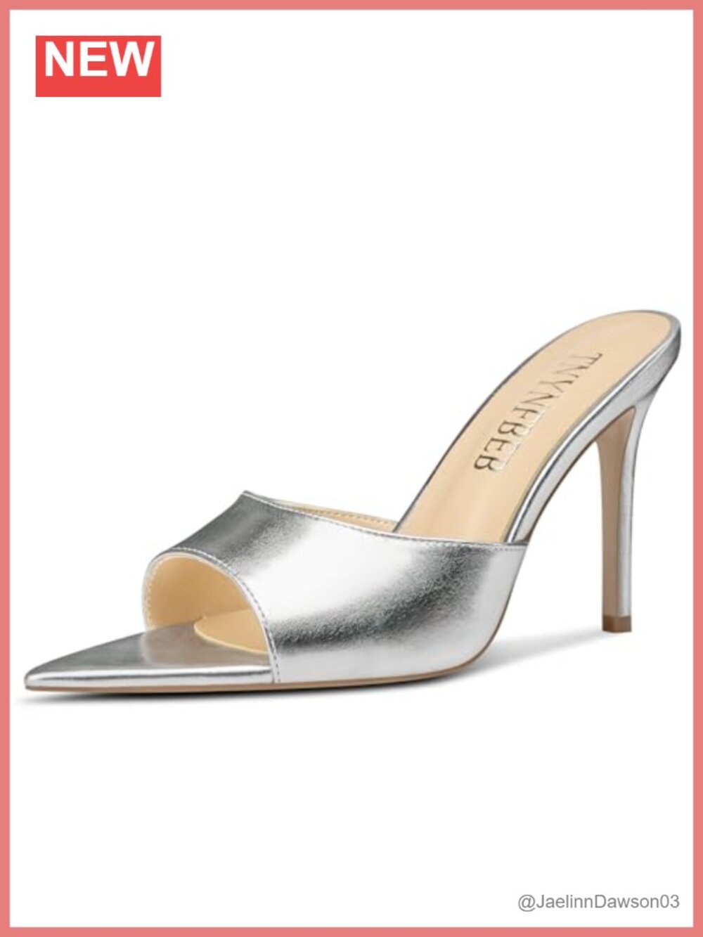 Womens Stiletto Heel Sandals Pointed Open Toe Slingback Slip On Prom Party Dress